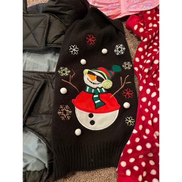 Large Dog clothes costumes puffer jacket/coat Lot of 6 Christmas/Halloween - Picture 2 of 5